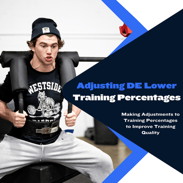 Starting Conjugate: Adjusting DE Lower Training Percentages