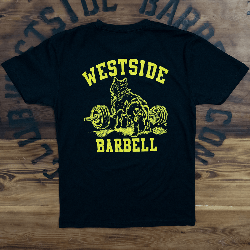 WSBB Mens Original Gym T-shirt - Yellow Print