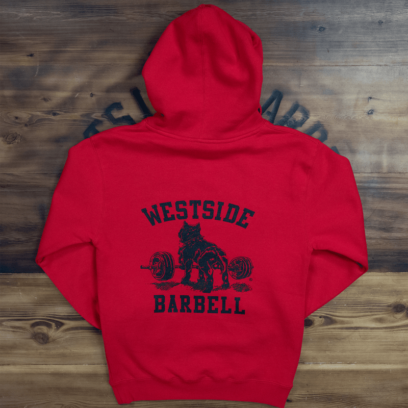 WSBB Mens Lux Hooded Sweatshirt - Red