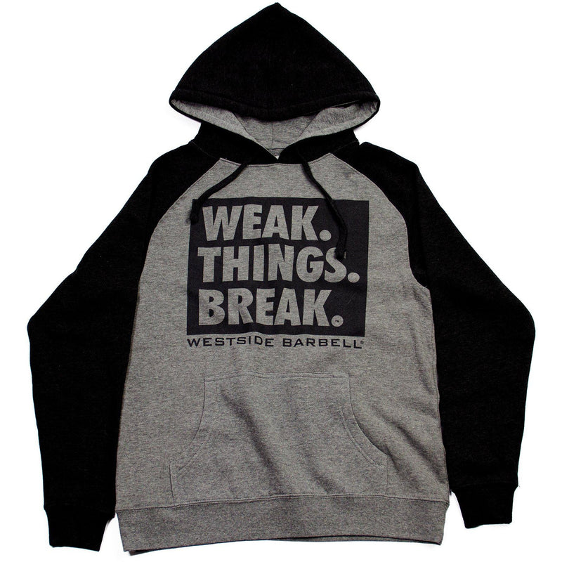 WSBB Mens Weak Things Break Hooded Sweatshirt