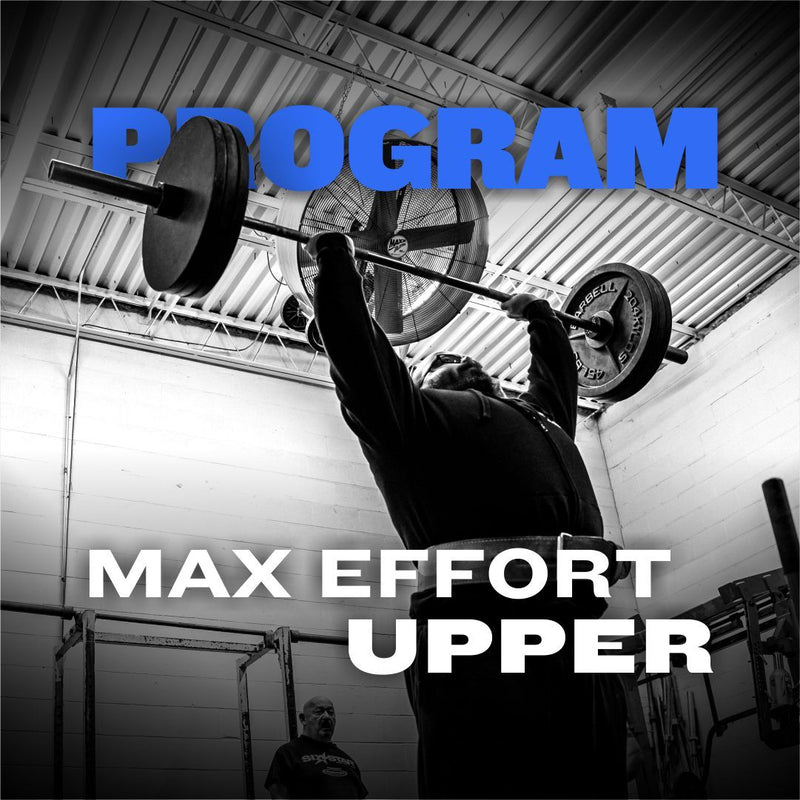 WSBB Blog: How to Program Max Effort Upper