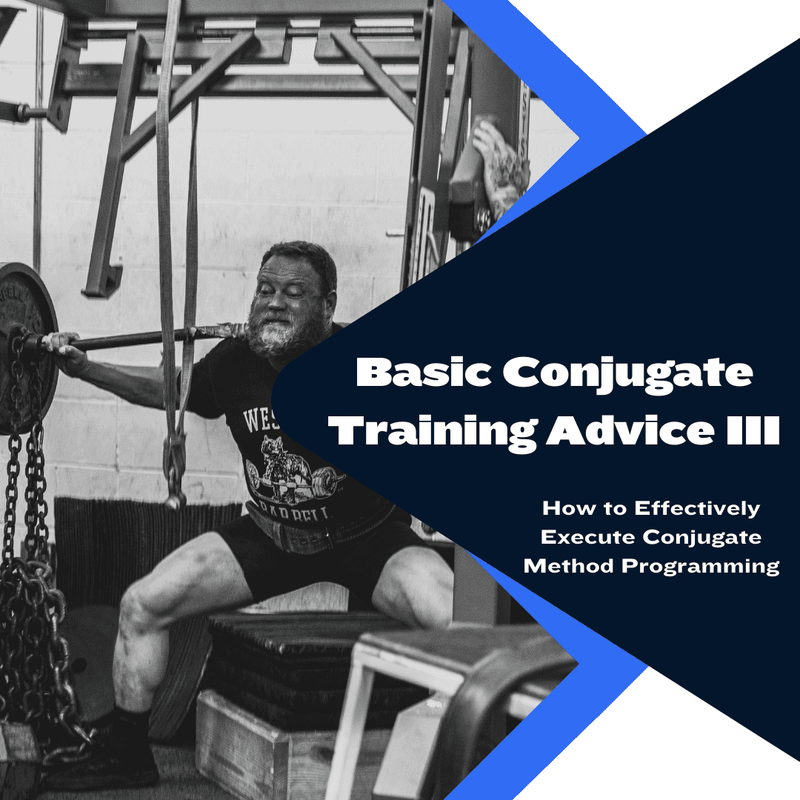 Starting Conjugate: Training Advice III