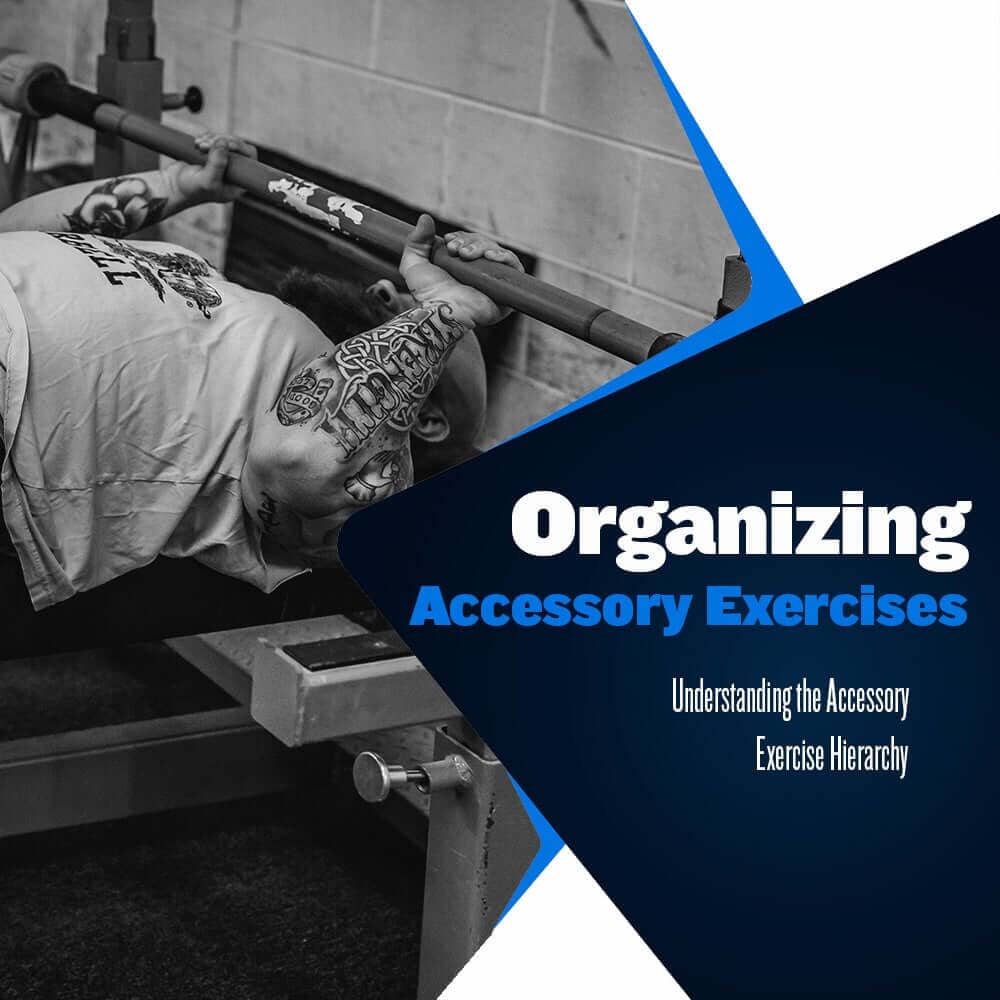 Organizing Accessory Exercises