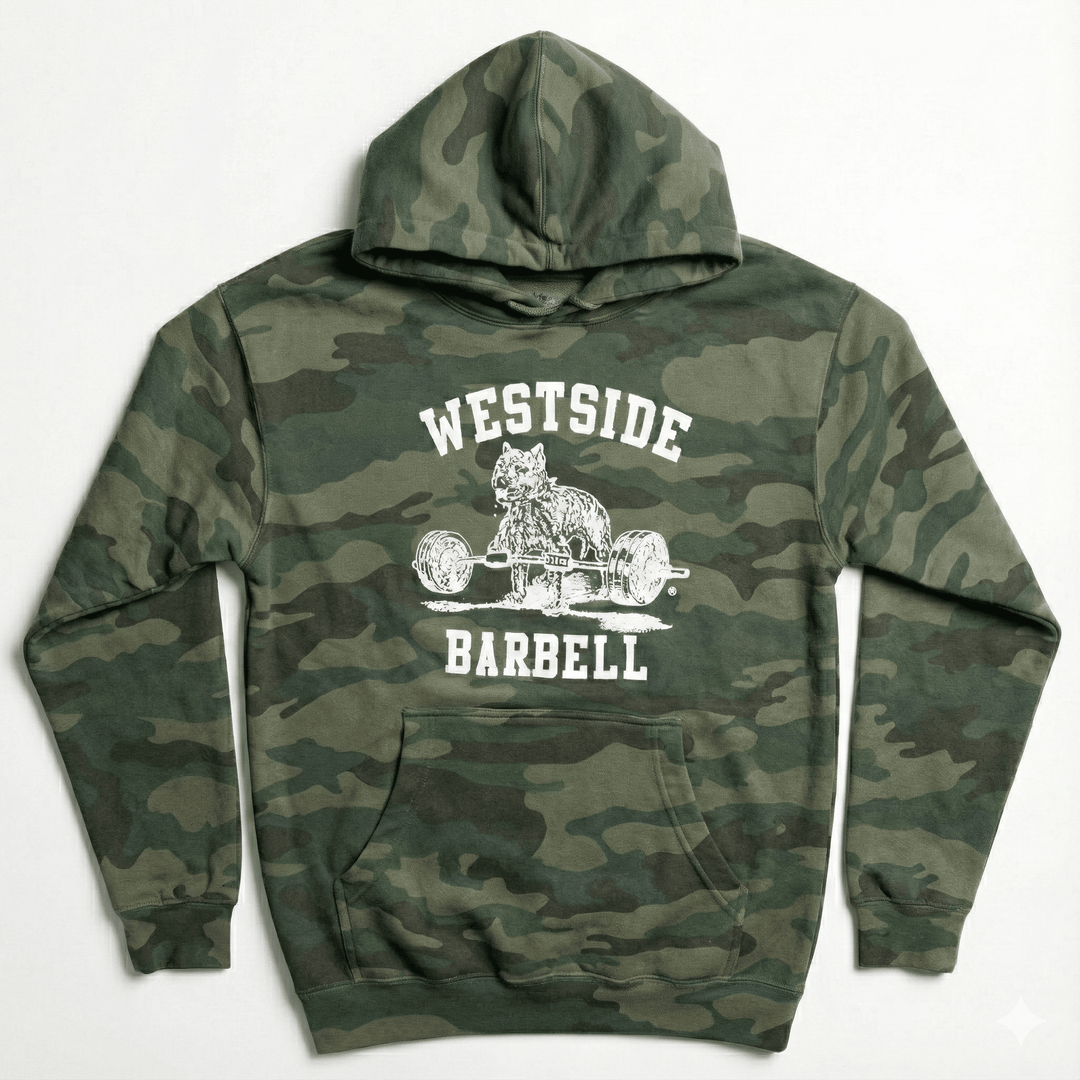 Camouflage hoodie with &