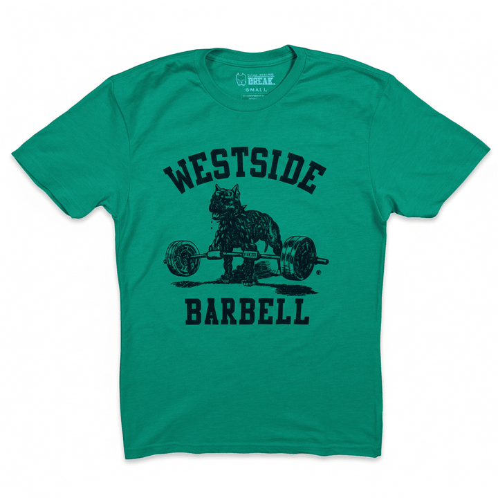 Green t-shirt with &