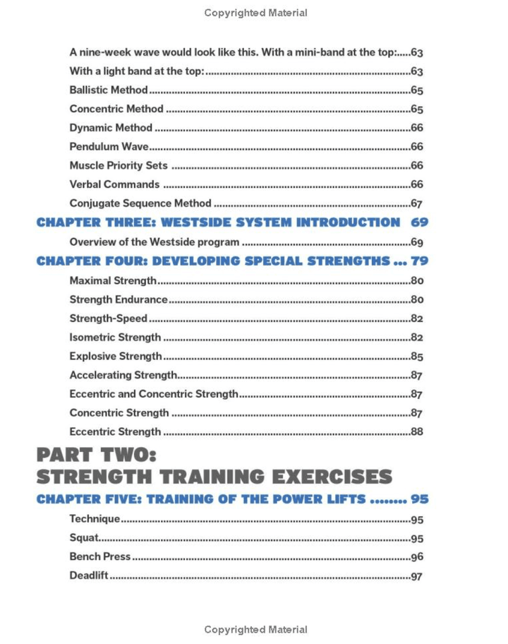 Westside Barbell - The Book Of Methods