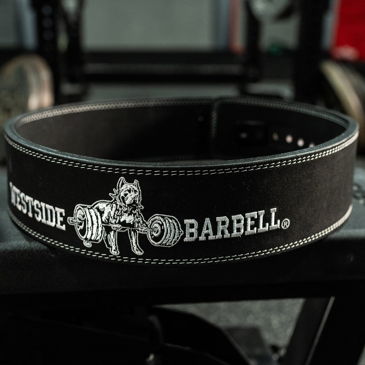Westside Barbell 10mm lever suede weightlifting belt, product photo