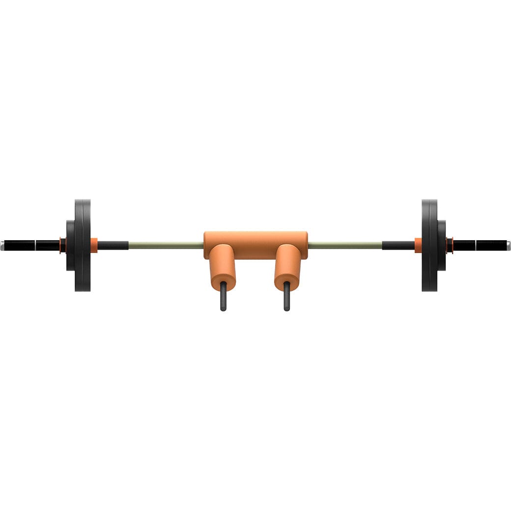 Bandbell RhinoFlex BrassKnuckle Safety Squat Bar with padded yoke and extra-long handles