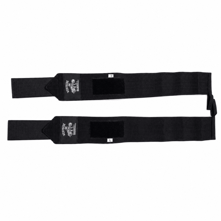 Westside Barbell Velcro wrist wraps pair shown at full length