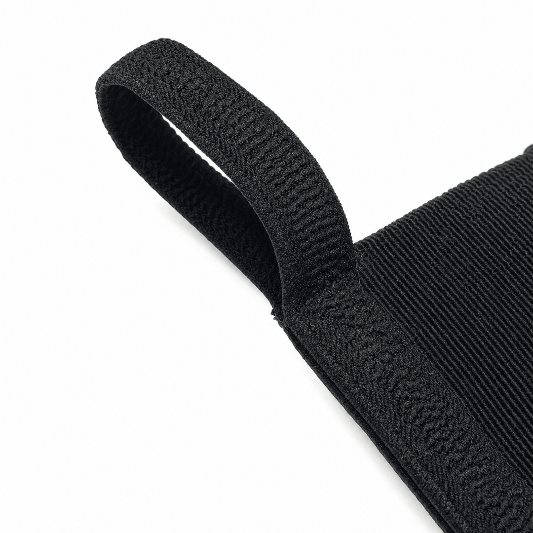 Close-up of the thumb loop on a Westside Barbell Velcro wrist wrap