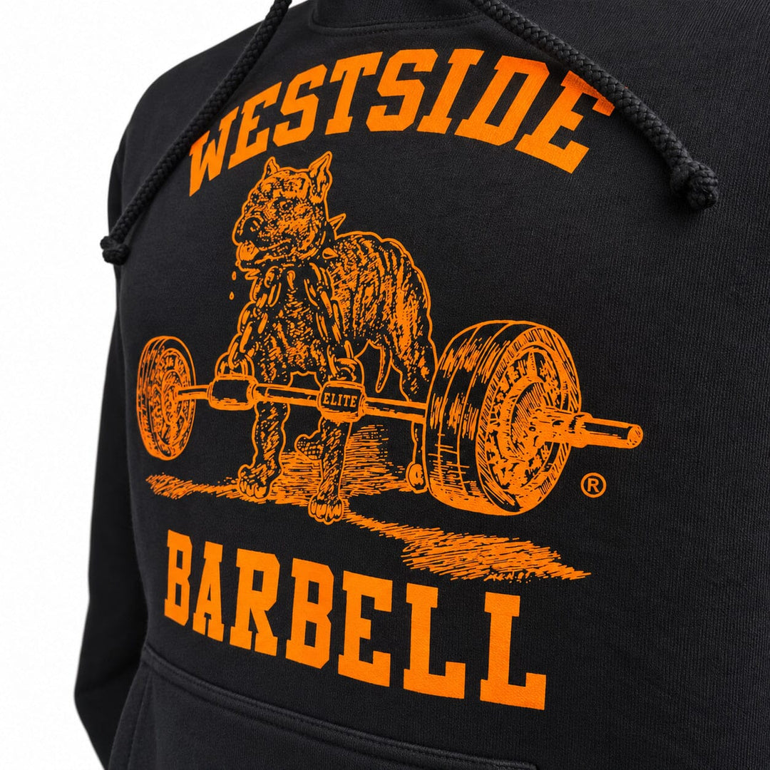 Westside Barbell Mens Hooded Sweatshirt - Black &amp; Orange