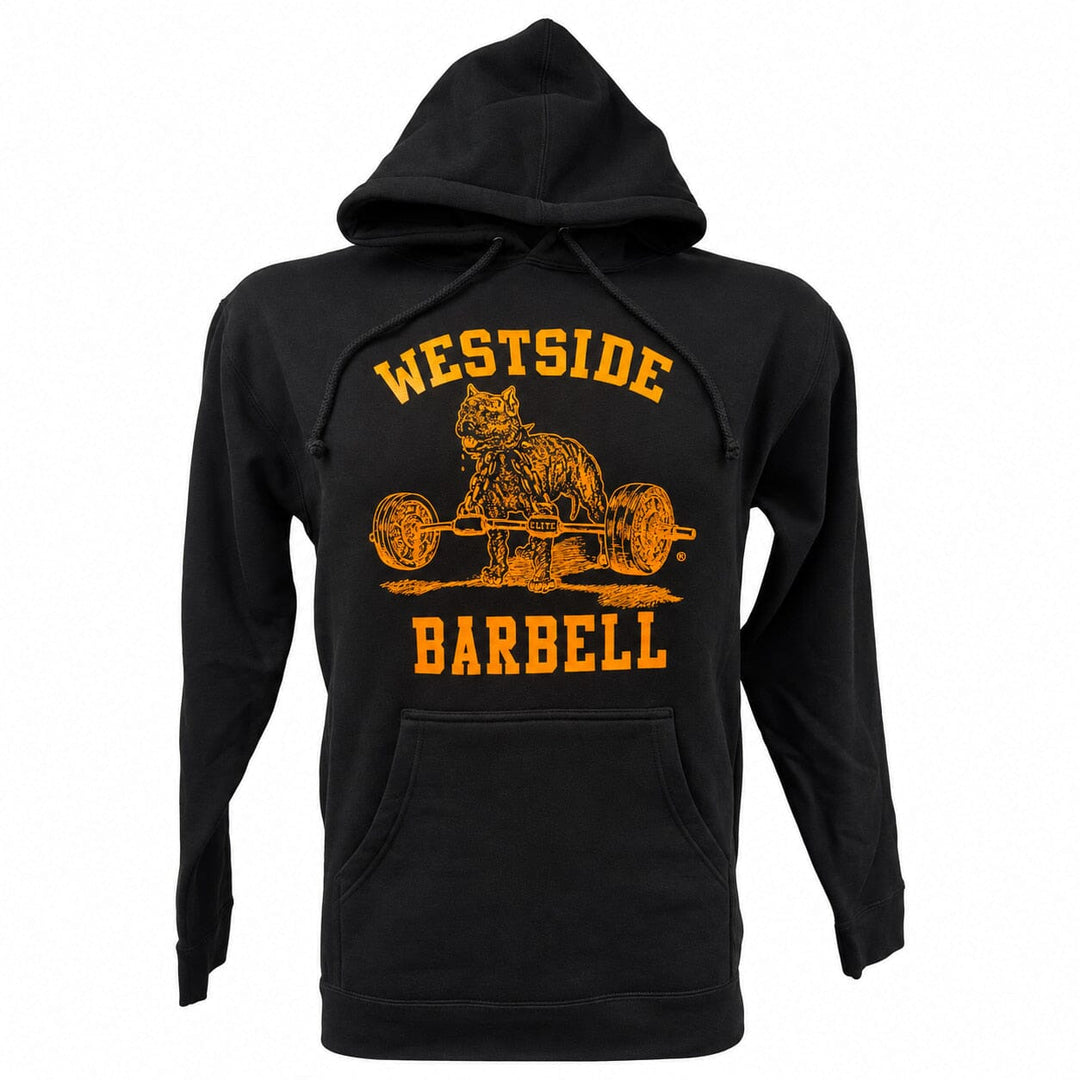 Westside Barbell Mens Hooded Sweatshirt - Black &amp; Orange