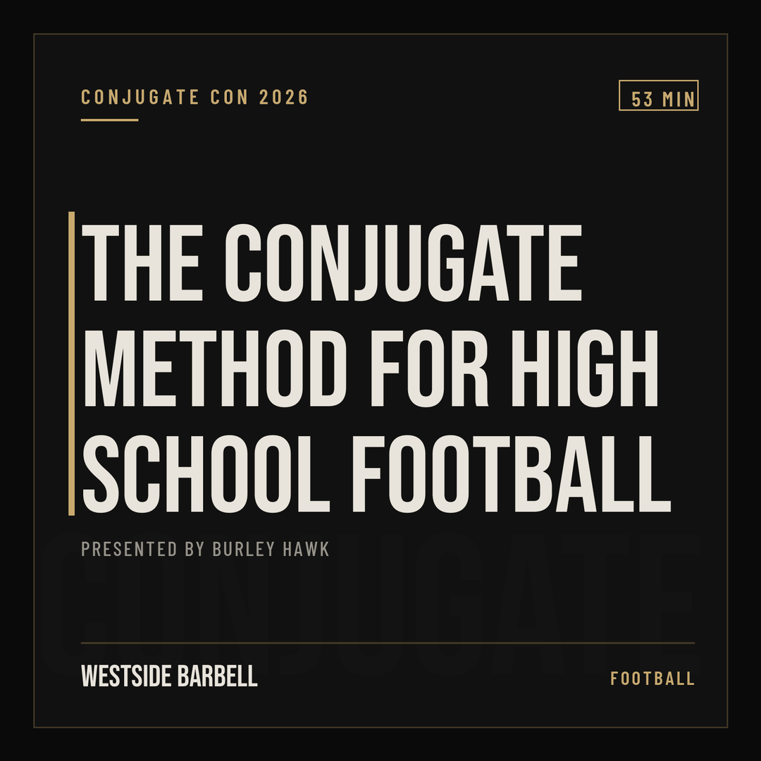 The Conjugate Method for High School Football