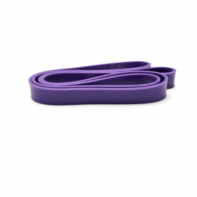 Westside Barbell purple light resistance band, fourth view on a white background