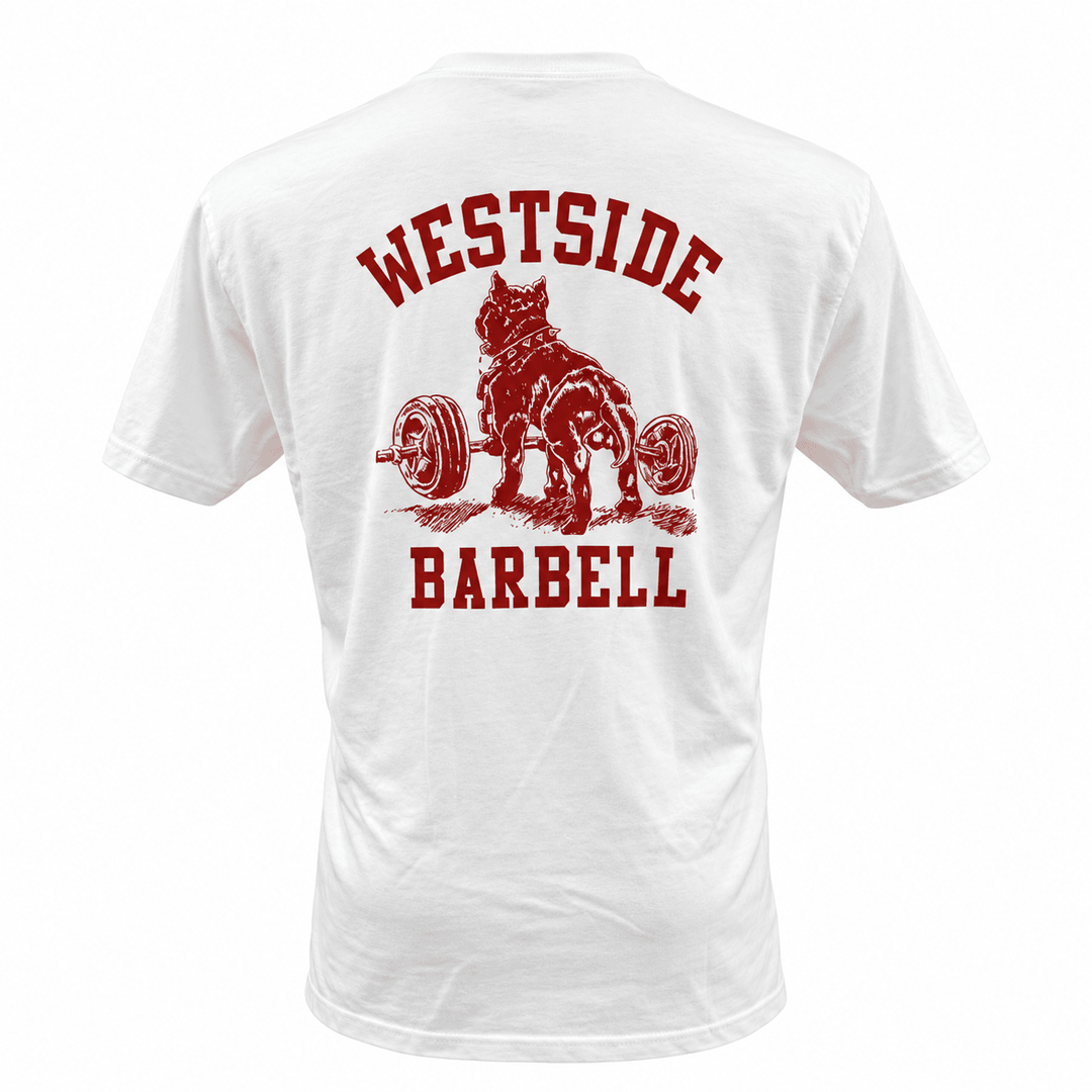 Westside Barbell T-Shirt - White with Red Print