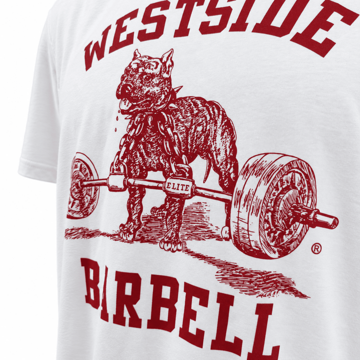 Westside Barbell T-Shirt - White with Red Print