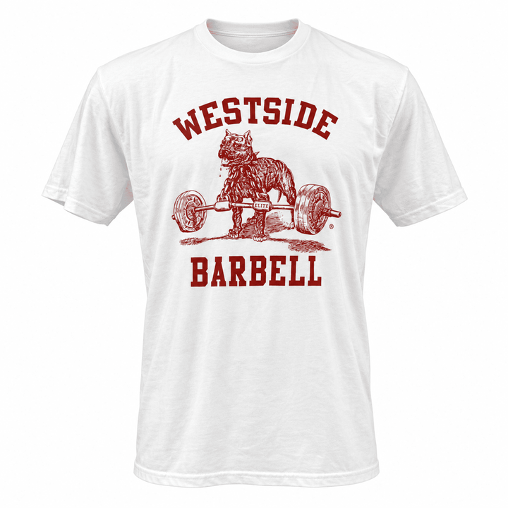 Westside Barbell T-Shirt - White with Red Print