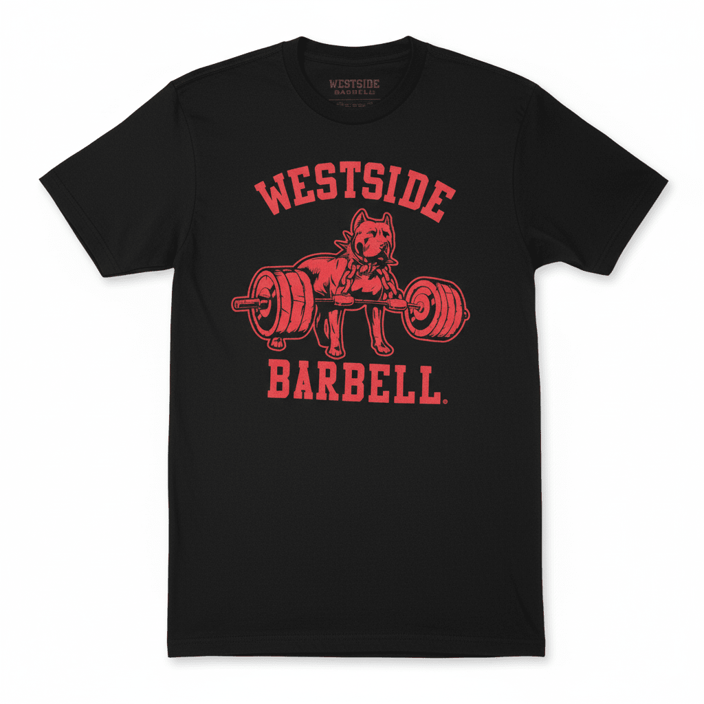 Black t-shirt with red &