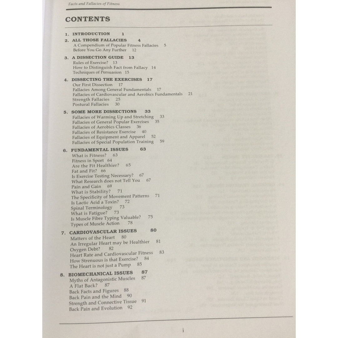 Facts and Fallacies of Fitness