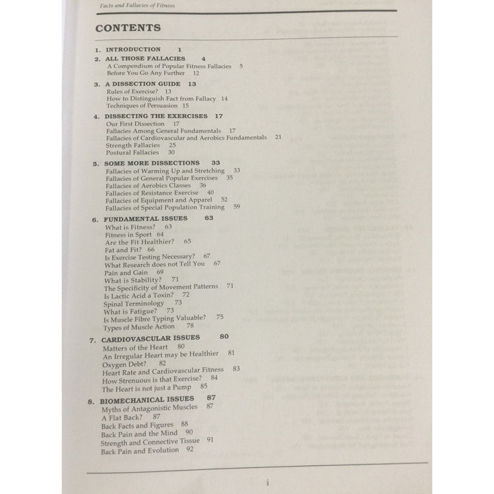 Facts and Fallacies of Fitness