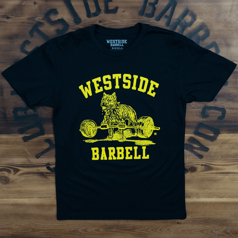 WSBB Mens Original Gym T-shirt - Yellow Print