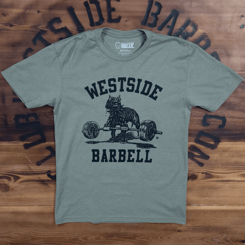 WSBB Mens Classic Gym T-shirt - Olive Drab/Black