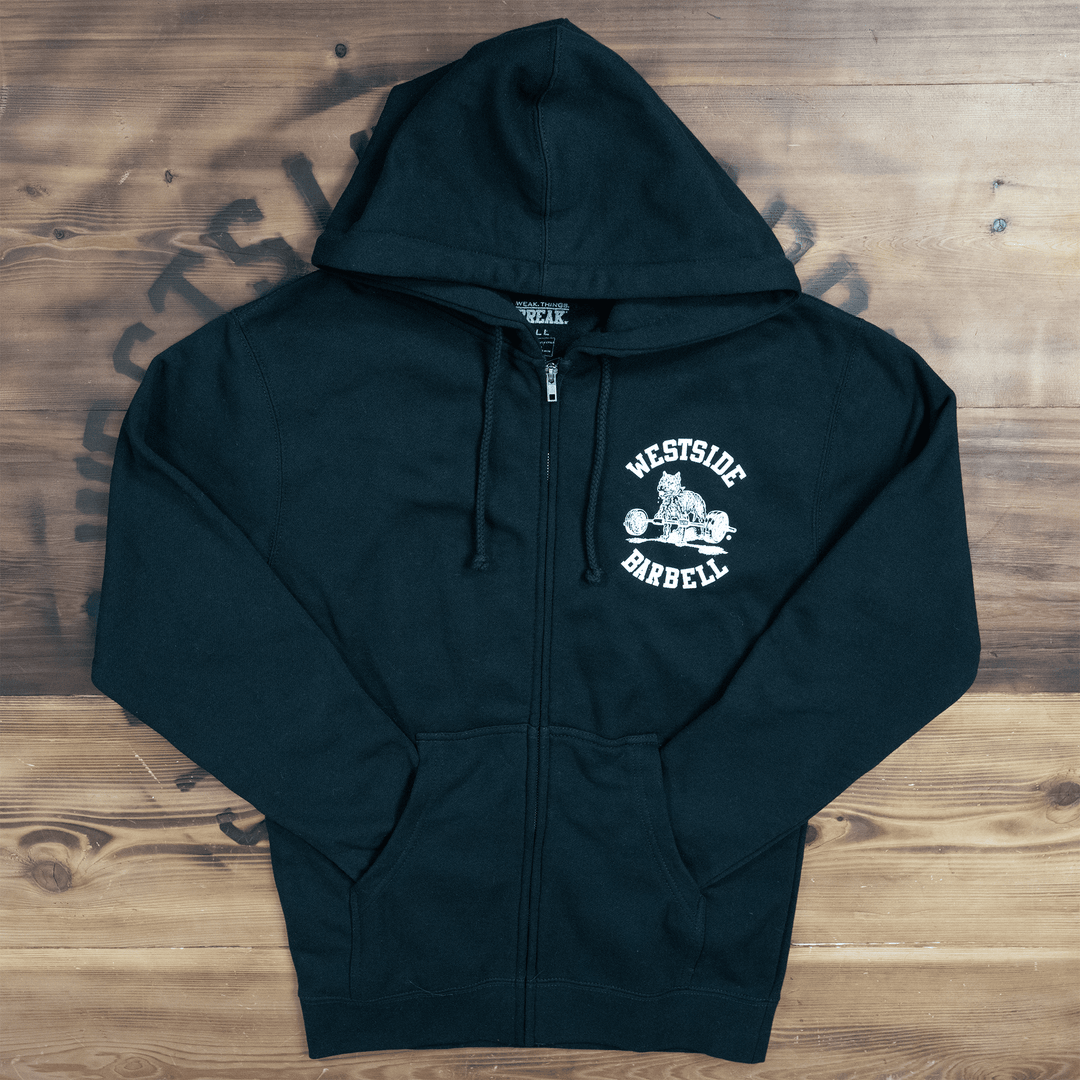 WSBB Mens Lux Zip Up Hooded Sweatshirt