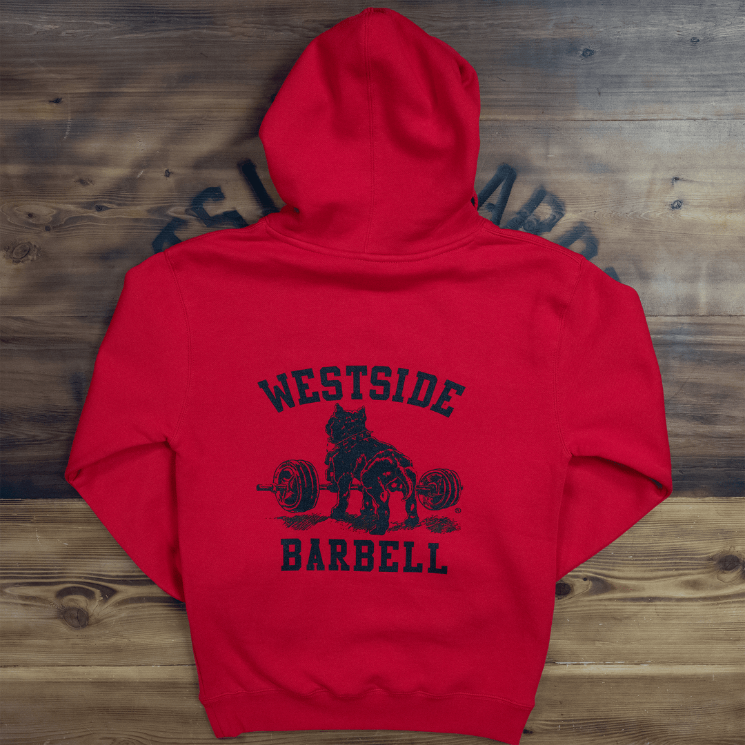 WSBB Mens Lux Hooded Sweatshirt - Red