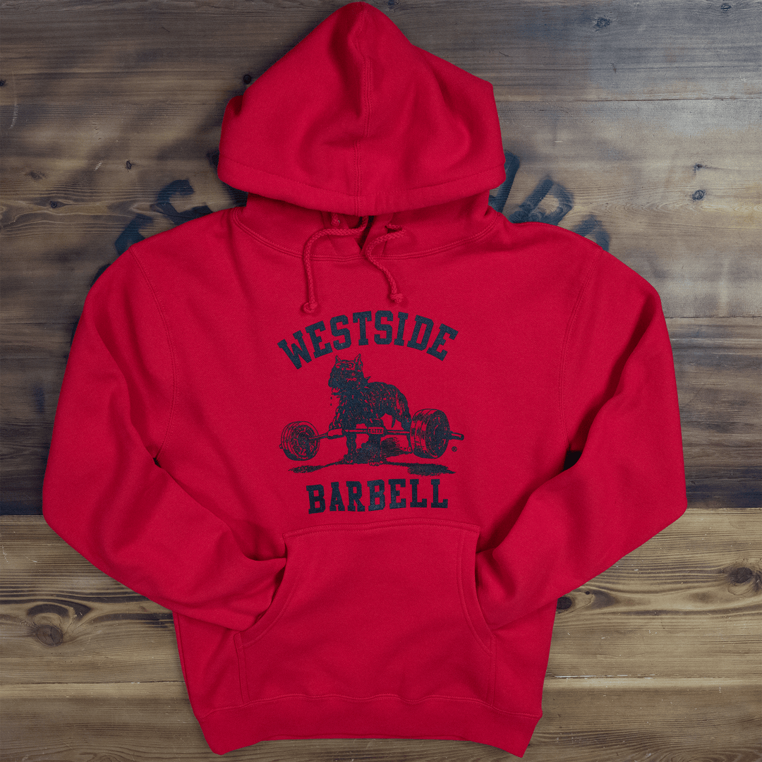 WSBB Mens Lux Hooded Sweatshirt - Red