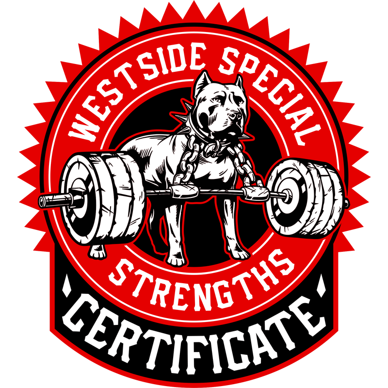 Special Strength Certificate
