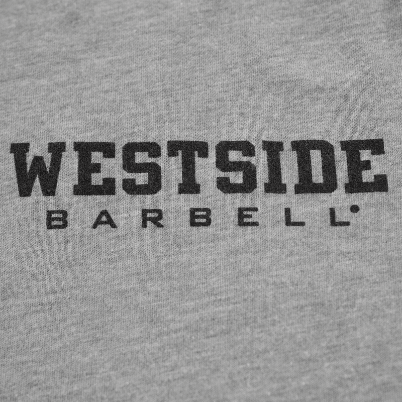 Westside Barbell Left Chest Logo T-shirt - Dark Heather Grey