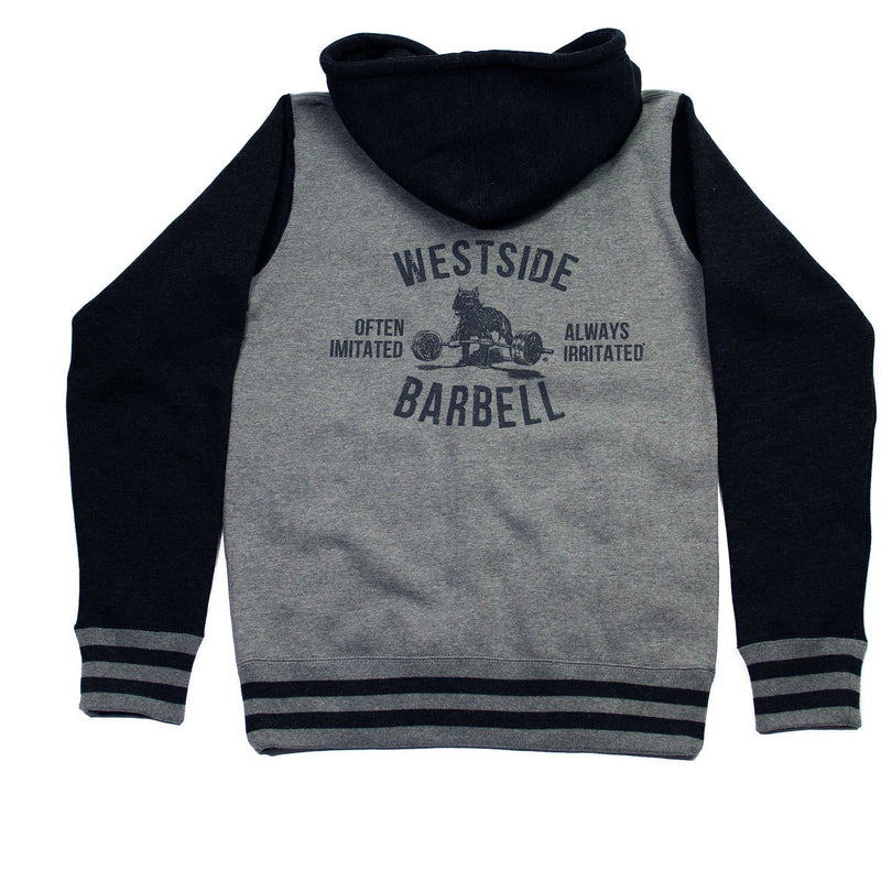 WSBB Mens Varsity Style Full Zip Hooded Sweatshirt