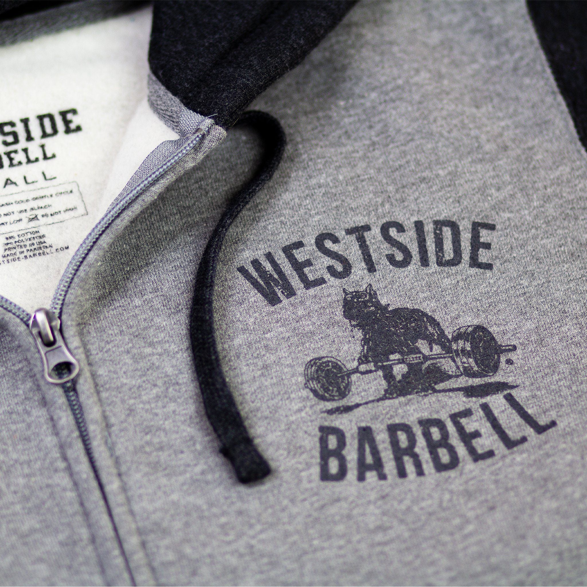 WSBB Mens Varsity Style Full Zip Hooded Sweatshirt – Westside Barbell