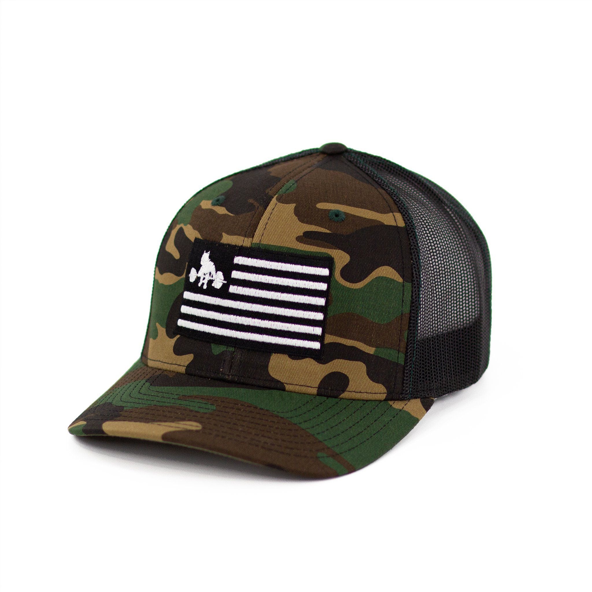 WSBB Snapback Trucker Hat Grey/Black Camo/Black – Westside Barbell