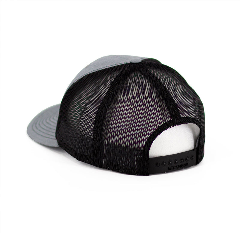 WSBB Snapback Trucker Hat Grey/Black Camo/Black